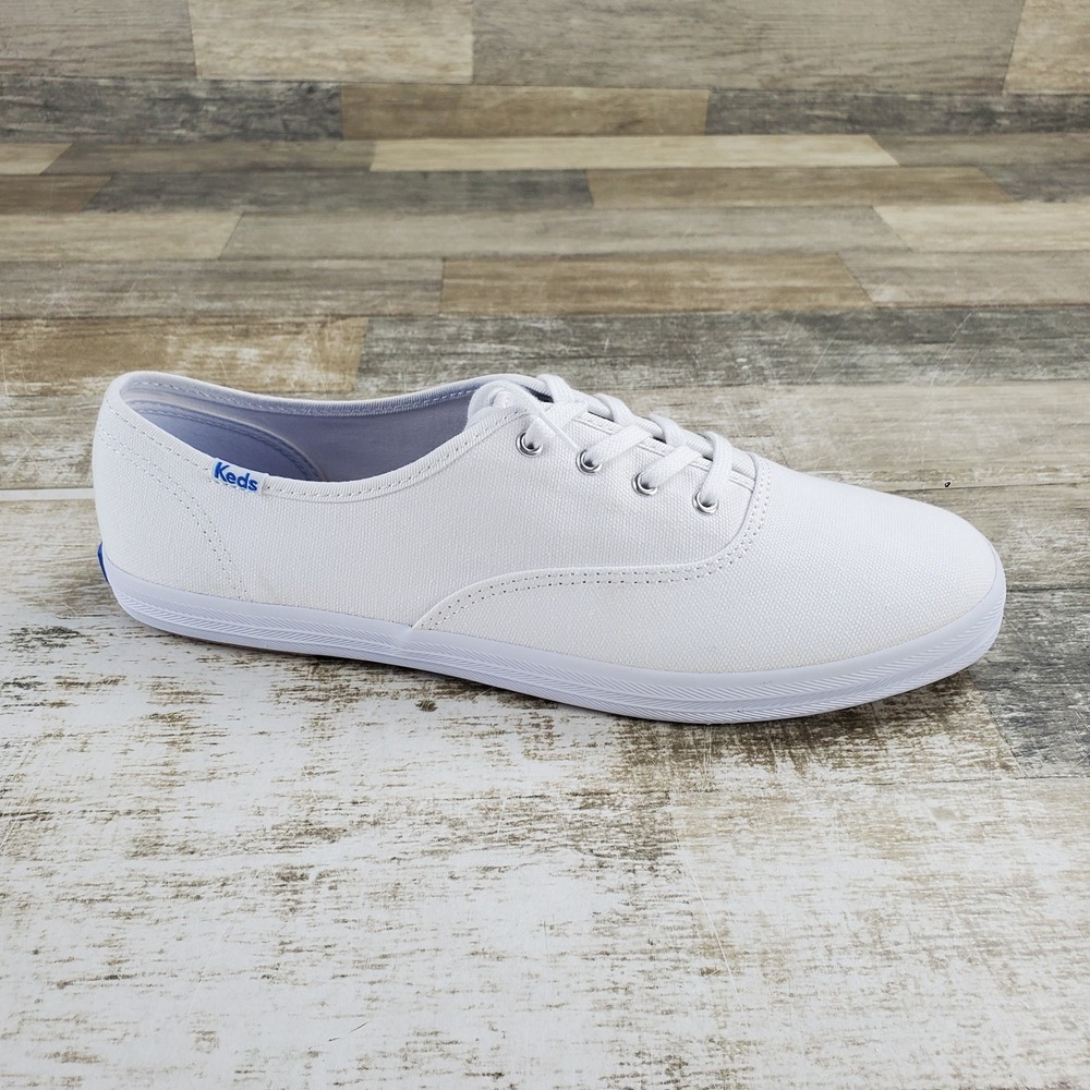 Keds Champion Originals Womens Shoes Sz 10.5 M Running White Canvas Sneakers